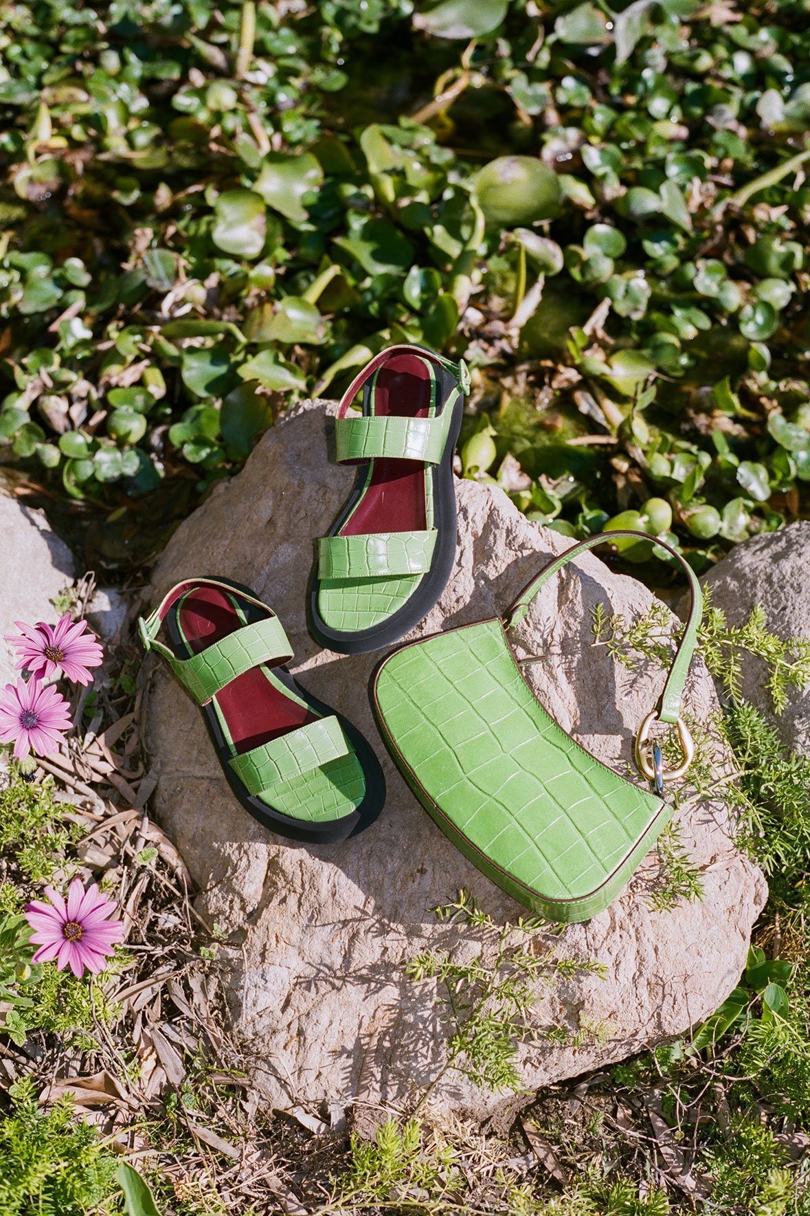 Image NICKY SANDAL | KELLY CROC EMBOSSED 4 of 7 and Clicking this image will trigger a zoom pop-up