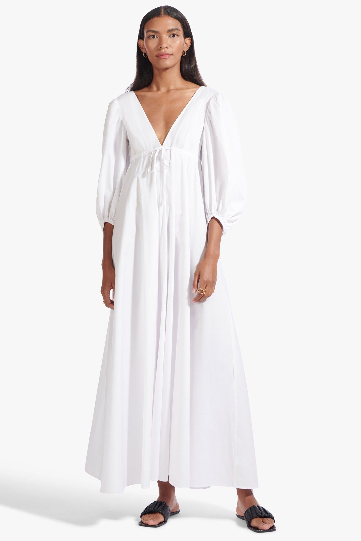 Image AMARETTI DRESS | WHITE 3 of 7 and Clicking this image will trigger a zoom pop-up