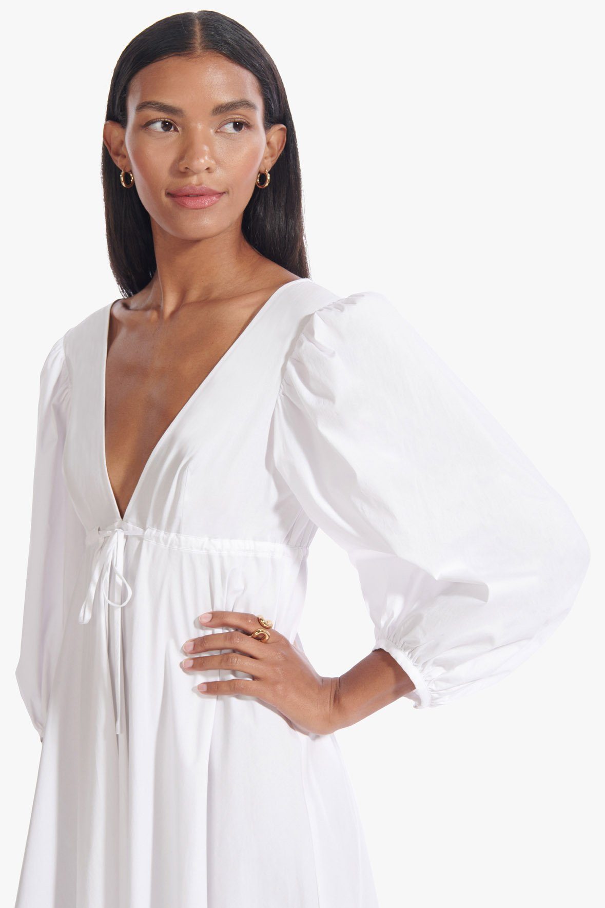 Image AMARETTI DRESS | WHITE 4 of 7 and Clicking this image will trigger a zoom pop-up