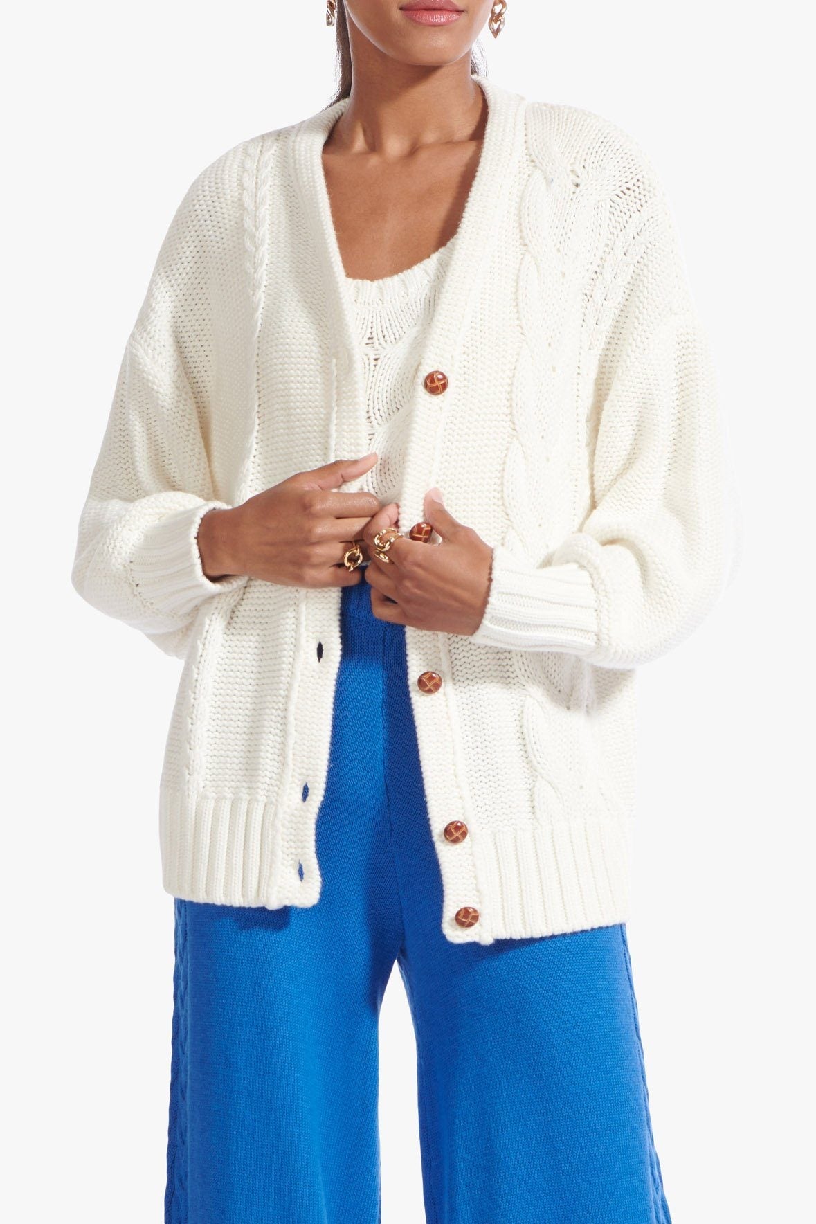 Image BLAKE SWEATER | IVORY 2 of 7 and Clicking this image will trigger a zoom pop-up