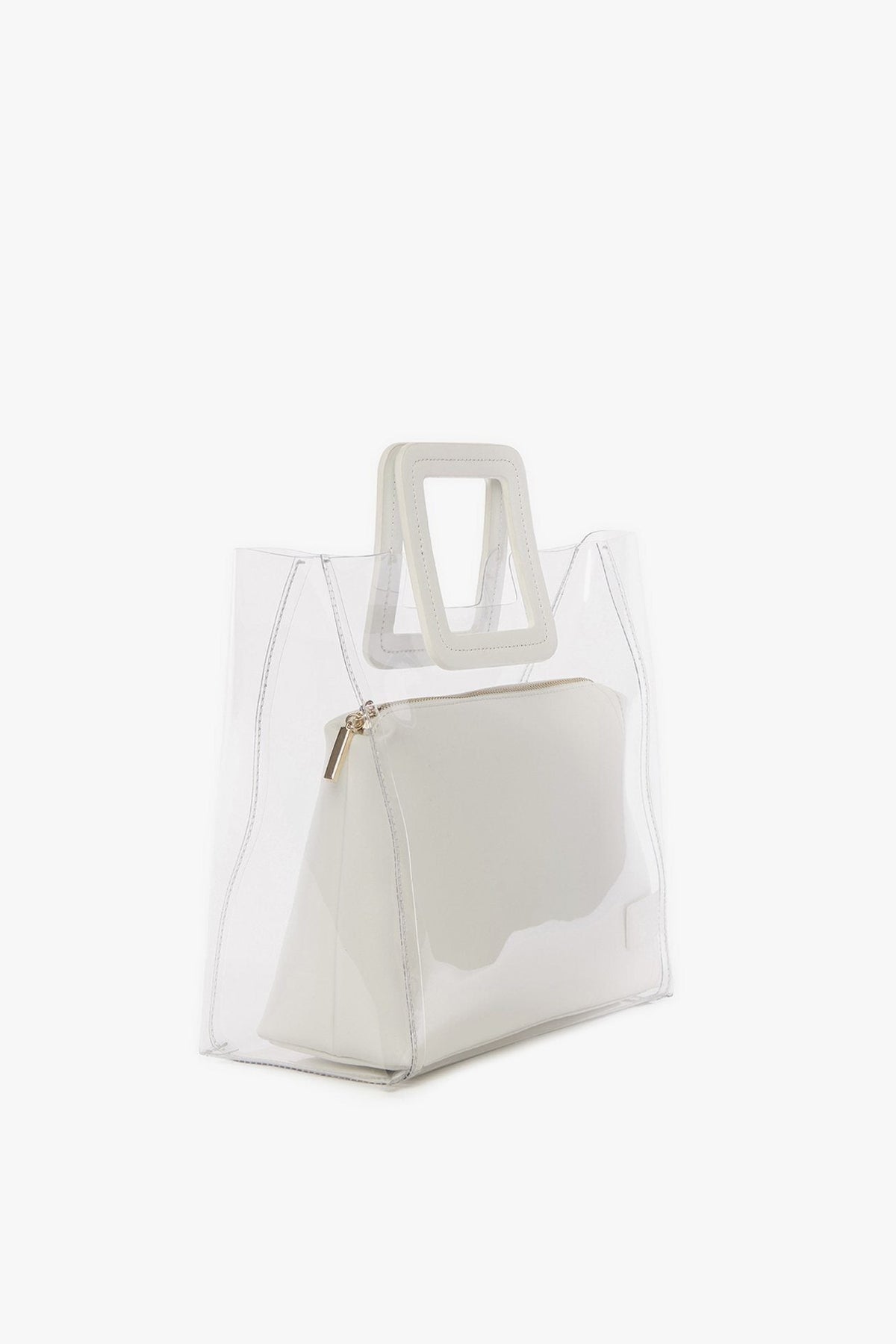 Image Shirley Bag | Clear White 4 of 6 and Clicking this image will trigger a zoom pop-up