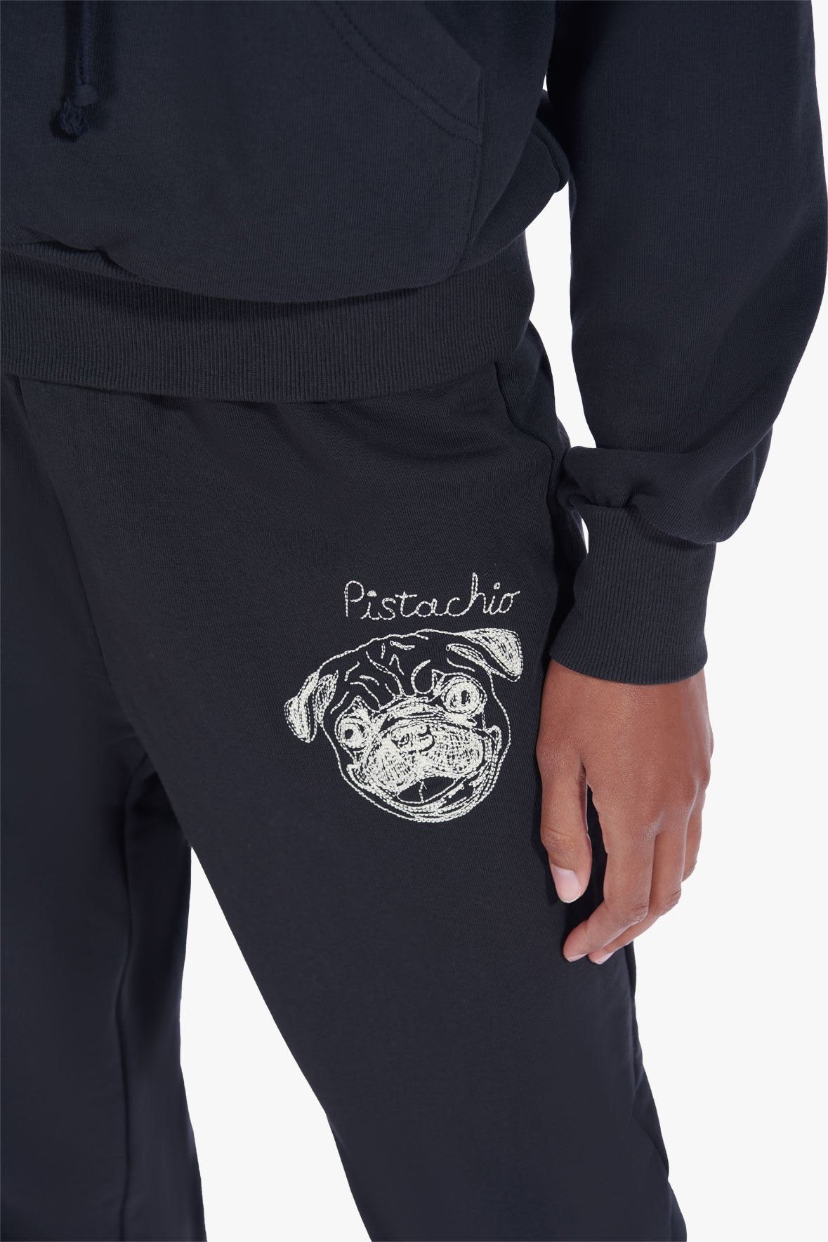 Image STAUD x C.BONZ CUSTOM PET SWEATPANT | BLACK 7 of 8 and Clicking this image will trigger a zoom pop-up