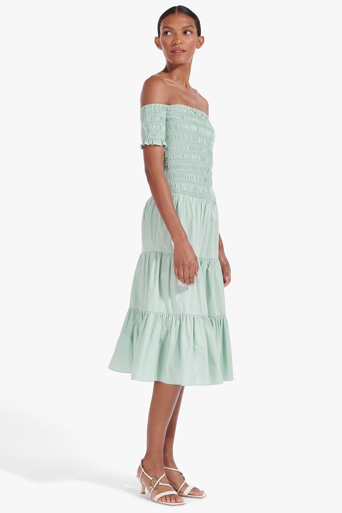 Image ELLIOT DRESS | SAGE 6 of 8 and Clicking this image will trigger a zoom pop-up