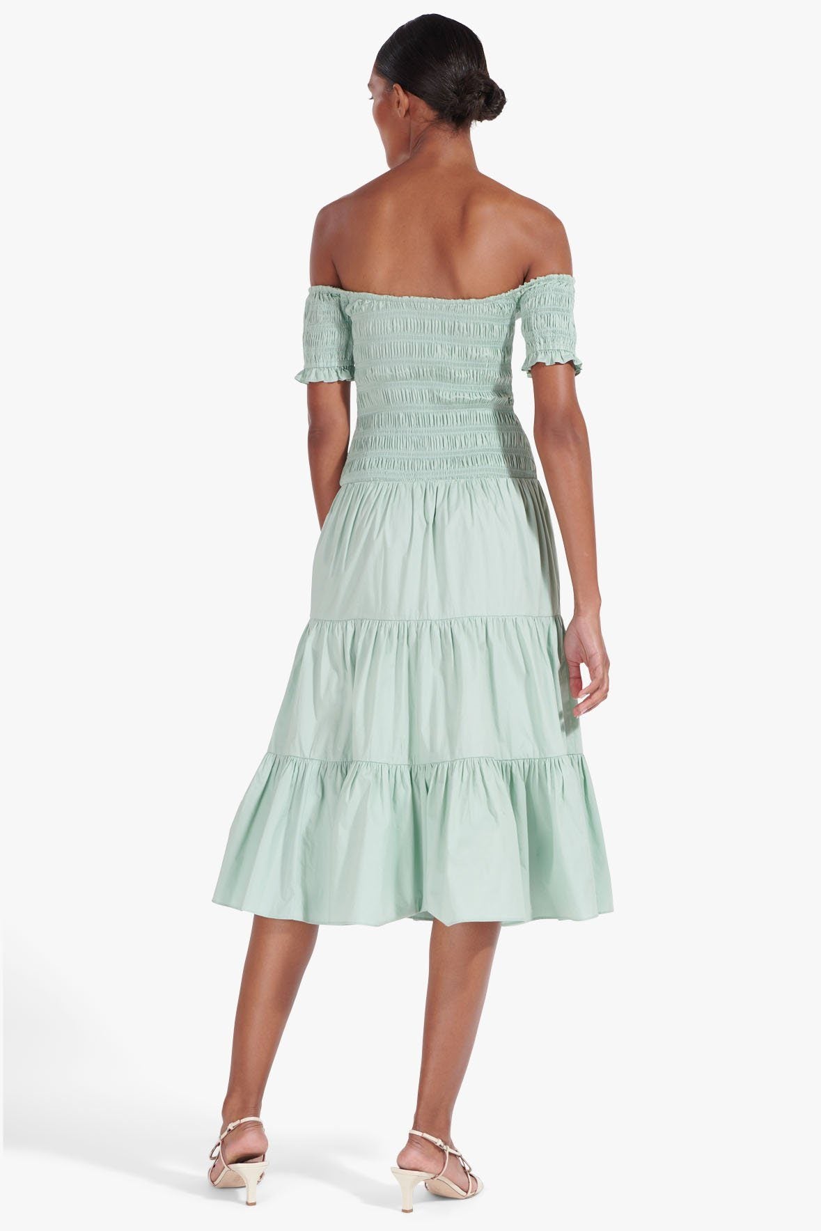 Image ELLIOT DRESS | SAGE 8 of 8 and Clicking this image will trigger a zoom pop-up