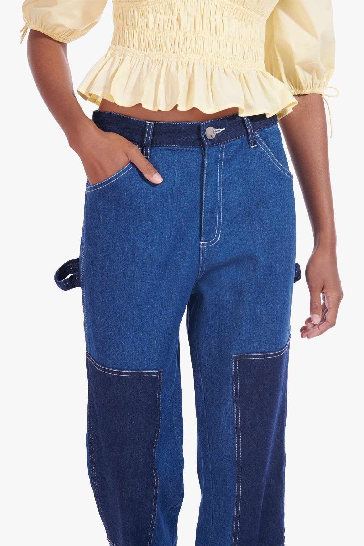 Image PAINTER PANT | MEDIUM WASH 6 of 7 and Clicking this image will trigger a zoom pop-up