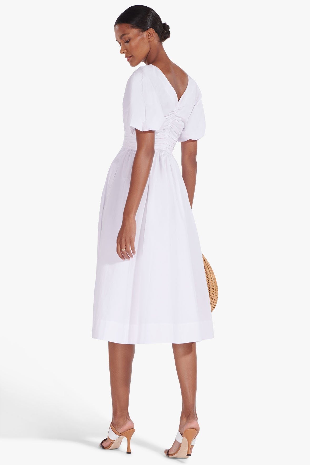 Image GRETA DRESS | WHITE 5 of 6 and Clicking this image will trigger a zoom pop-up