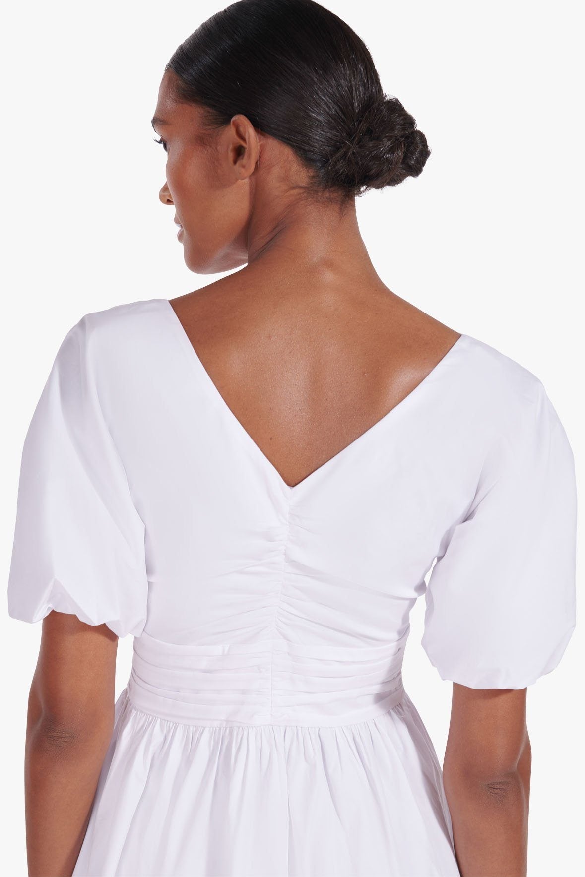 Image GRETA DRESS | WHITE 6 of 6 and Clicking this image will trigger a zoom pop-up