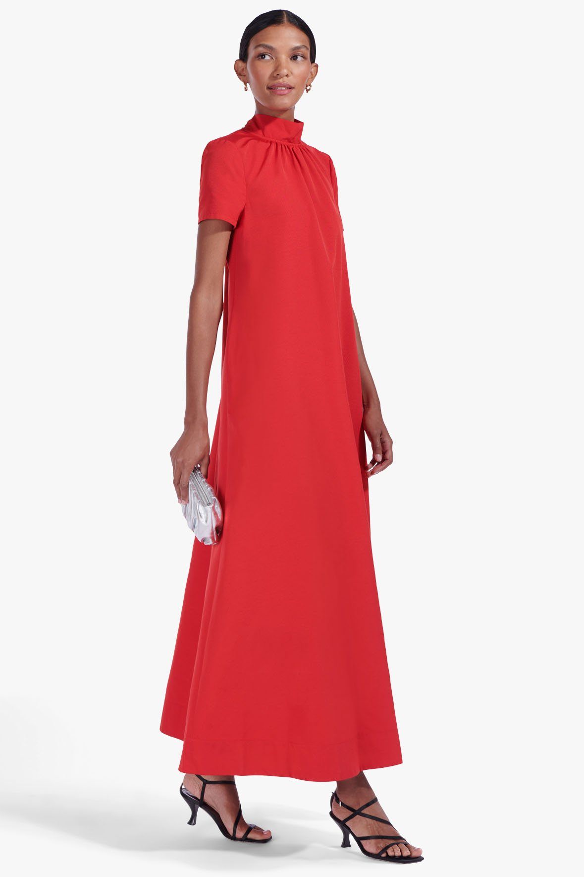 Image ILANA DRESS | POINSETTIA 6 of 8 and Clicking this image will trigger a zoom pop-up