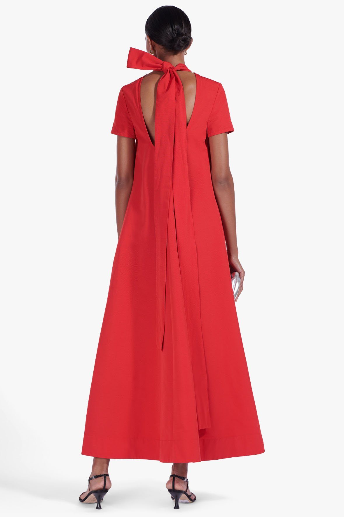 Image ILANA DRESS | POINSETTIA 7 of 8 and Clicking this image will trigger a zoom pop-up