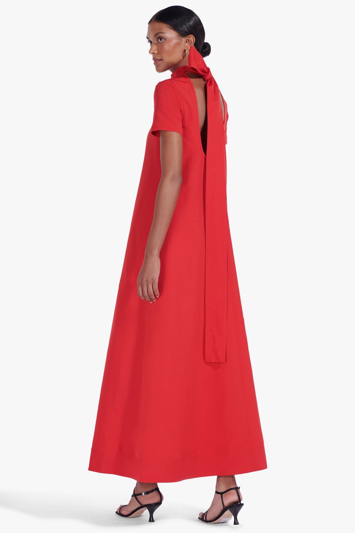 Image ILANA DRESS | POINSETTIA 5 of 8 and Clicking this image will trigger a zoom pop-up