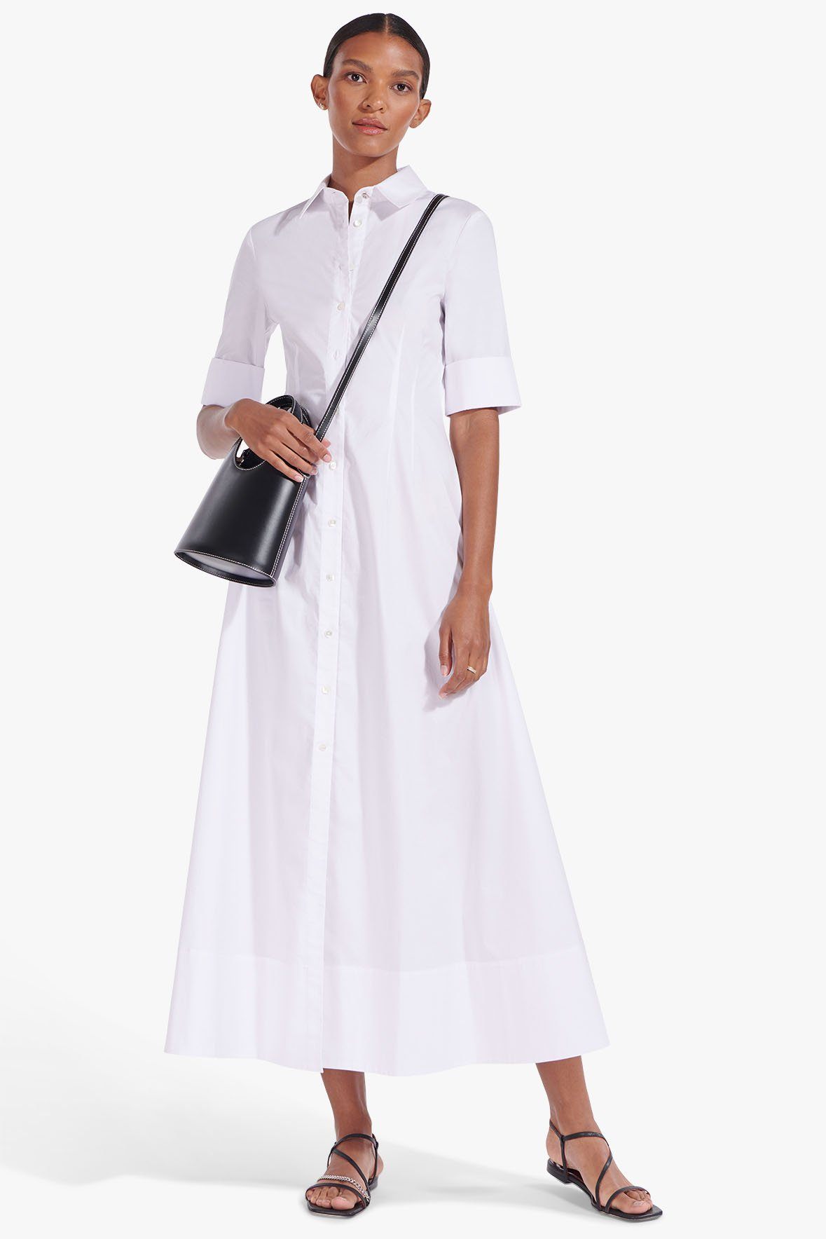 Image JOAN MAXI DRESS | WHITE 2 of 7 and Clicking this image will trigger a zoom pop-up