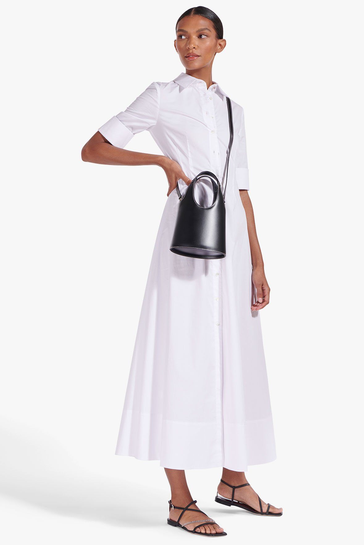 Image JOAN MAXI DRESS | WHITE 4 of 7 and Clicking this image will trigger a zoom pop-up