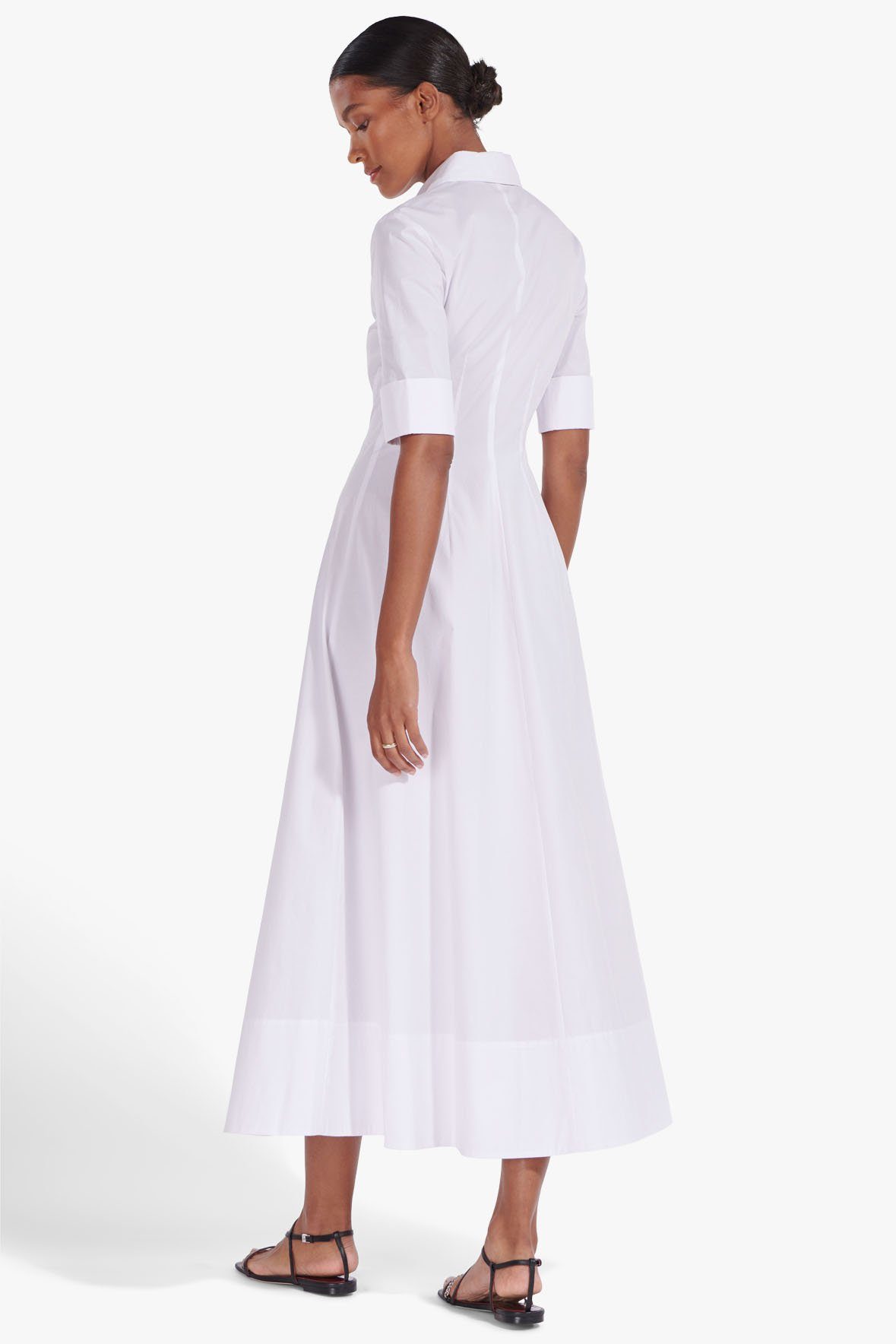 Image JOAN MAXI DRESS | WHITE 5 of 7 and Clicking this image will trigger a zoom pop-up