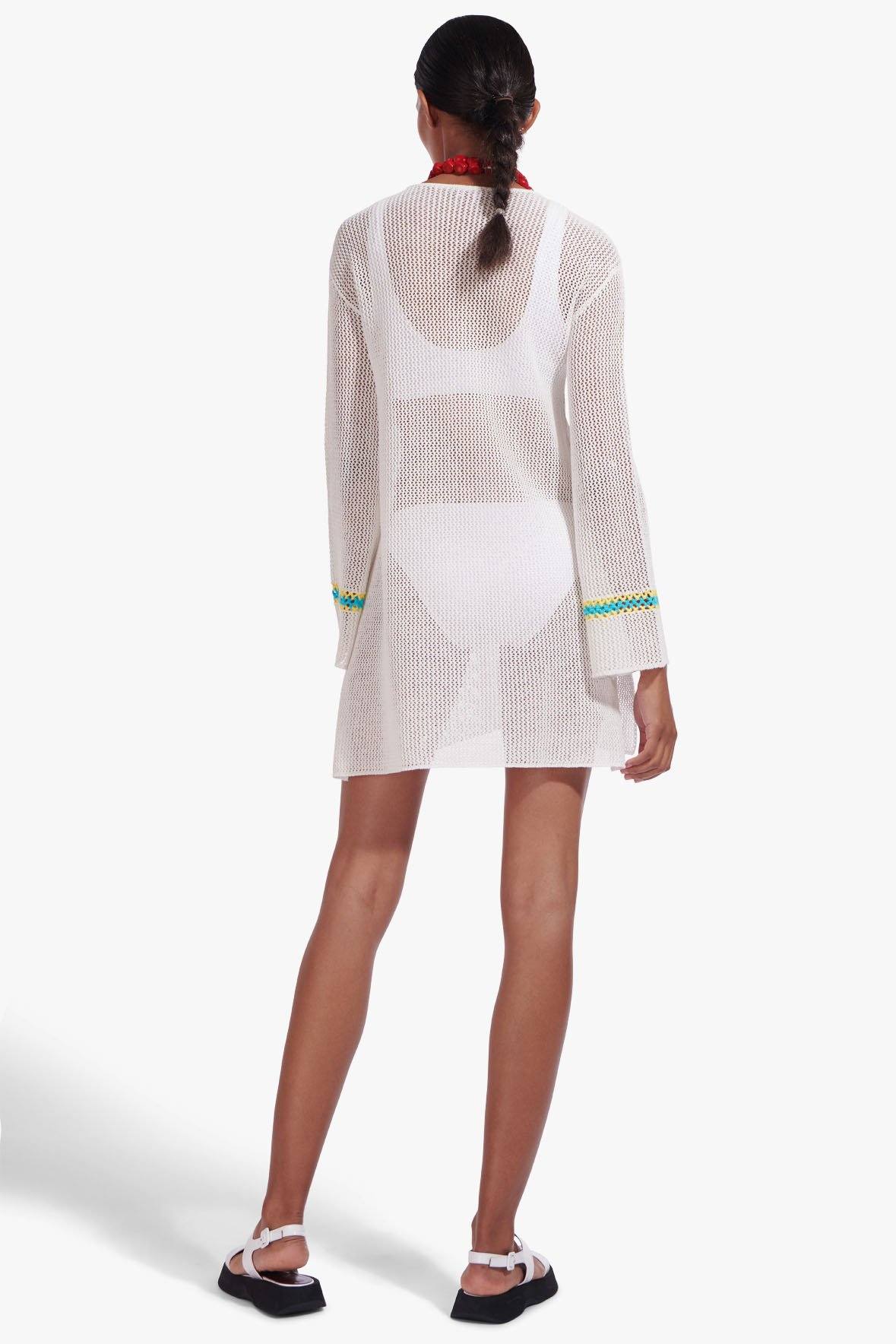 Image MARATEA TUNIC DRESS | WHITE 7 of 7 and Clicking this image will trigger a zoom pop-up