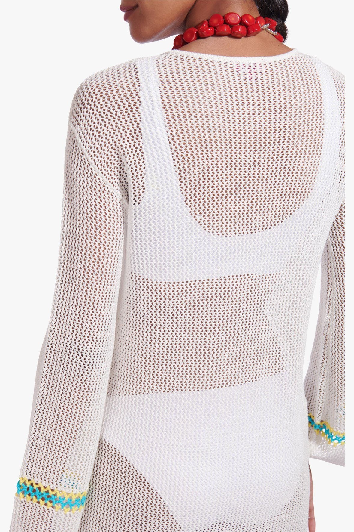 Image MARATEA TUNIC DRESS | WHITE 6 of 7 and Clicking this image will trigger a zoom pop-up