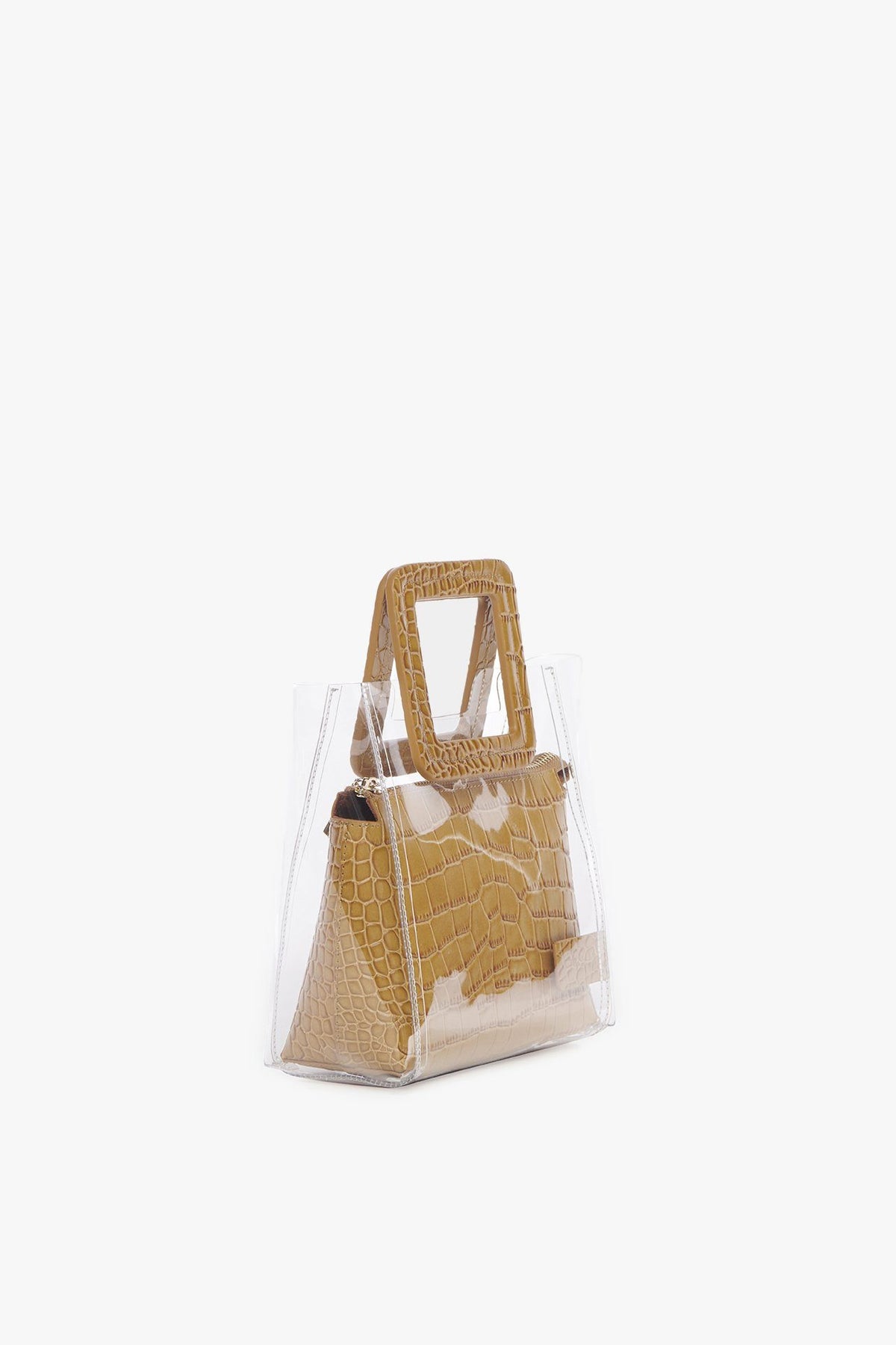 Image Mini Shirley Bag | Clear Tan Croc Embossed 5 of 7 and Clicking this image will trigger a zoom pop-up