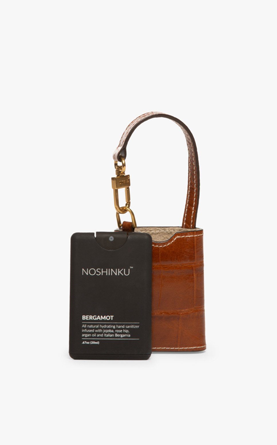 Image STAUD x NOSHINKU HAND SANITIZER & CASE | SADDLE CROC EMBOSSED 2 of 11 and Clicking this image will trigger a zoom pop-up