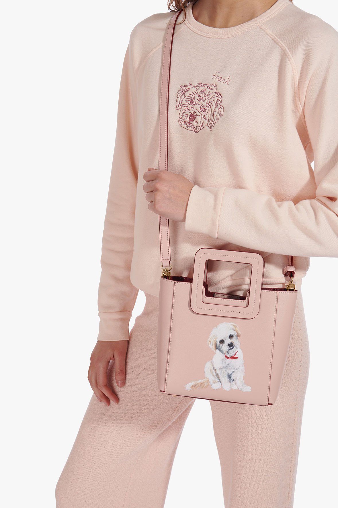 Image CUSTOM MINI SHIRLEY LEATHER BAG | BLUSH 2 of 9 and Clicking this image will trigger a zoom pop-up