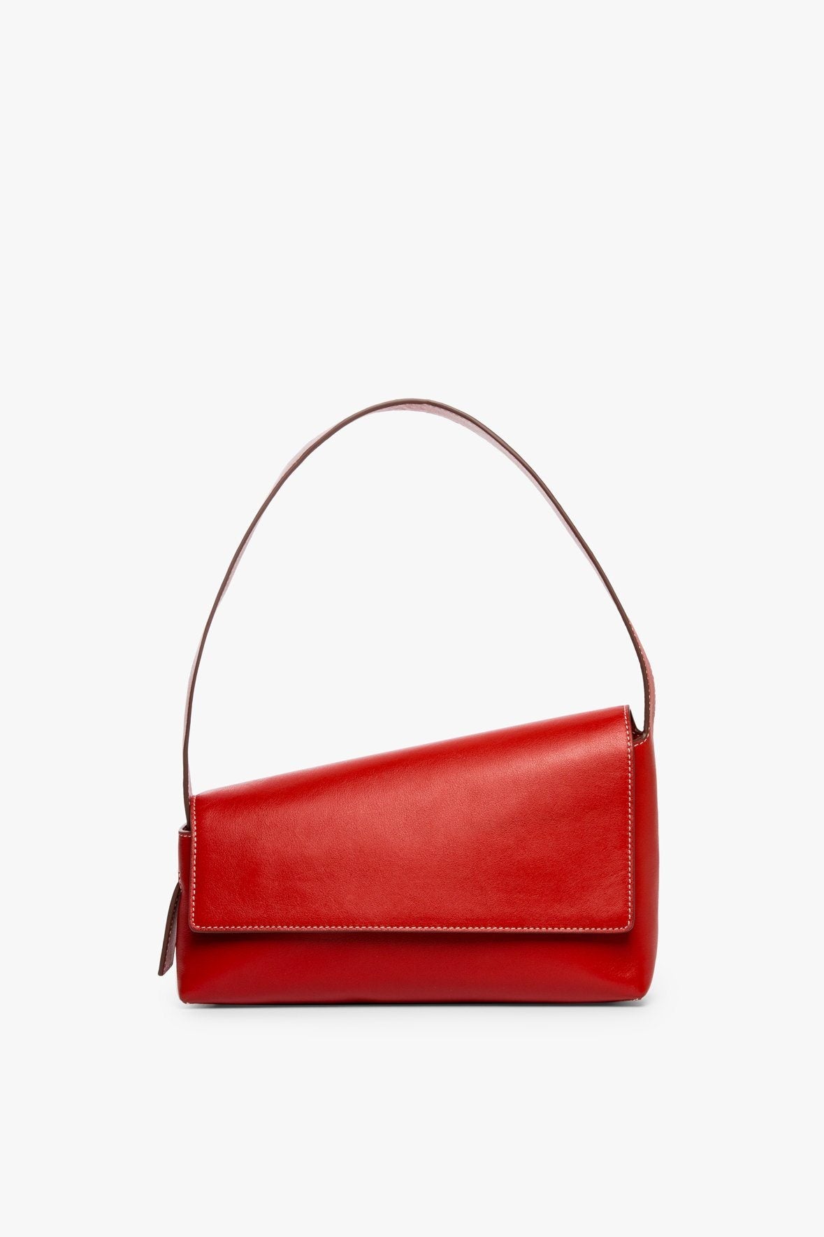 Image ACUTE SHOULDER BAG | SCARLET 1 of 7 and Clicking this image will trigger a zoom pop-up