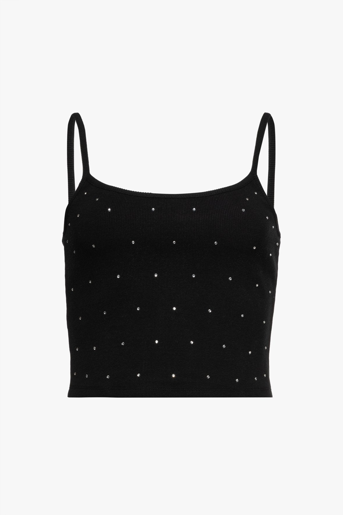 Image AIDA RHINESTONE TANK | BLACK 8 of 8 and Clicking this image will trigger a zoom pop-up