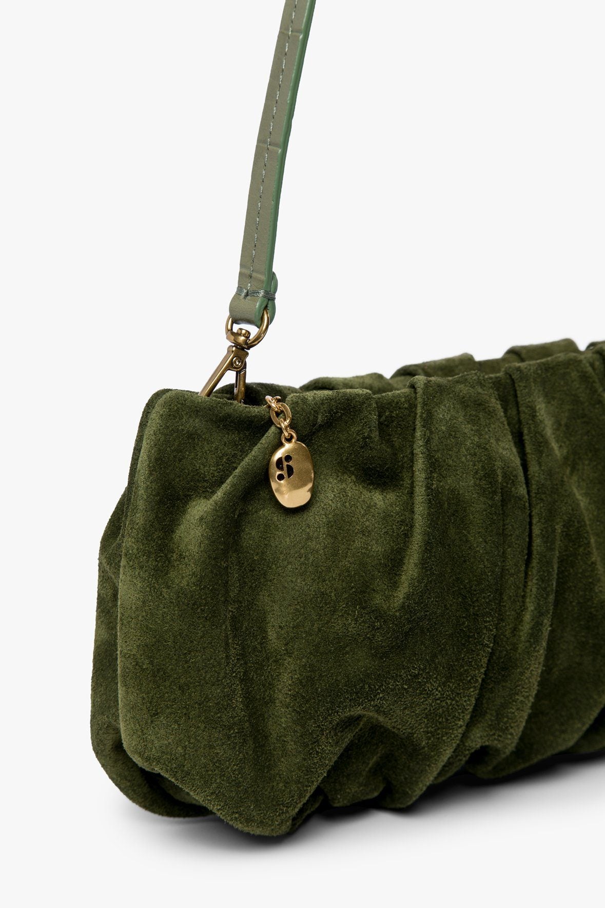 Image BEAN BAG | OLIVE SUEDE 7 of 9 and Clicking this image will trigger a zoom pop-up