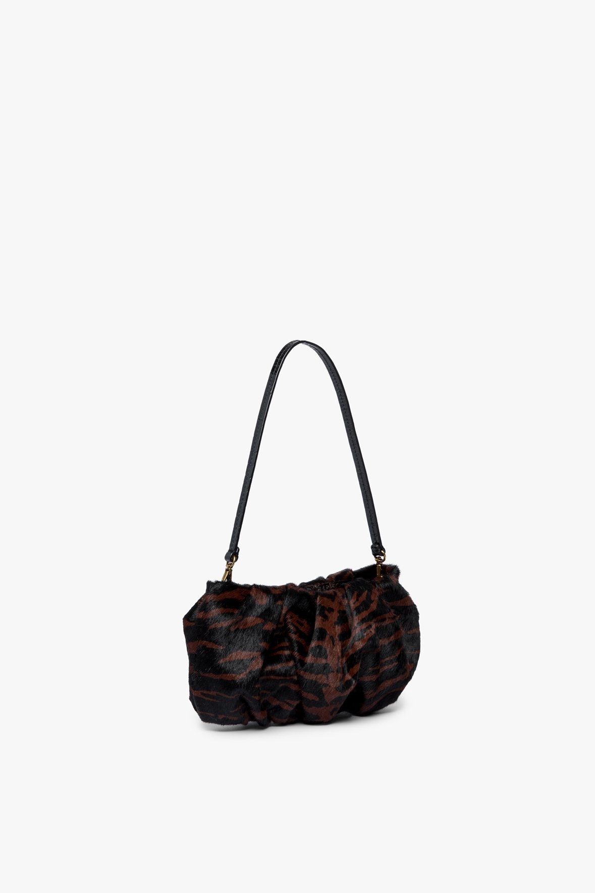 Image BEAN CALF HAIR BAG | MAHOGANY ZEBRA 4 of 8 and Clicking this image will trigger a zoom pop-up