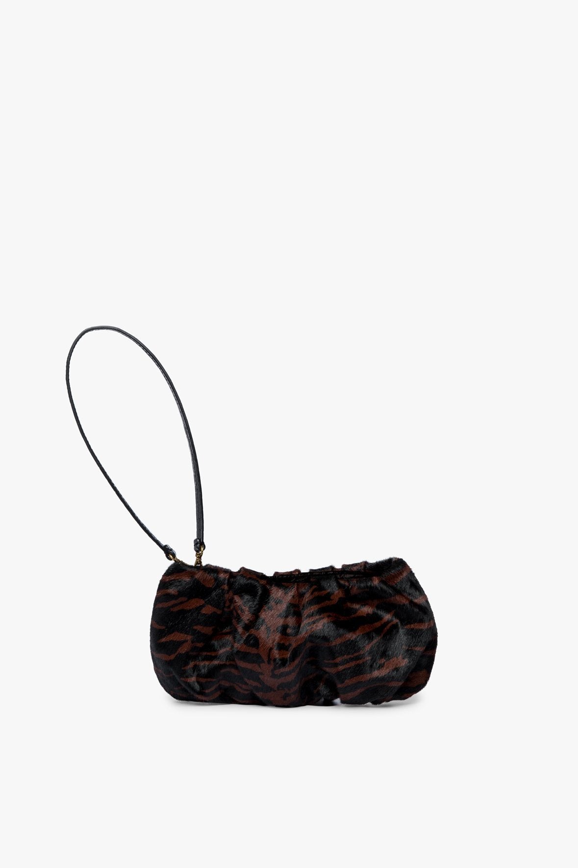 Image BEAN CALF HAIR BAG | MAHOGANY ZEBRA 3 of 8 and Clicking this image will trigger a zoom pop-up