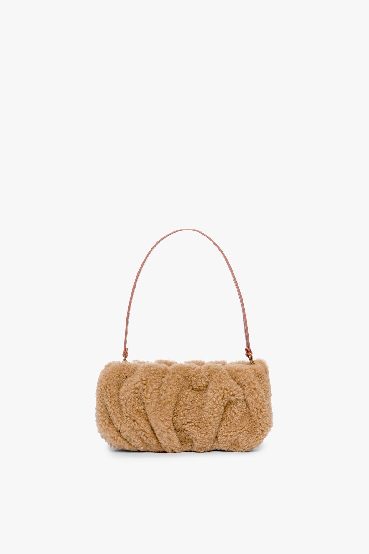 Image BEAN SHEARLING BAG | NATURAL 1 of 9 and Clicking this image will trigger a zoom pop-up