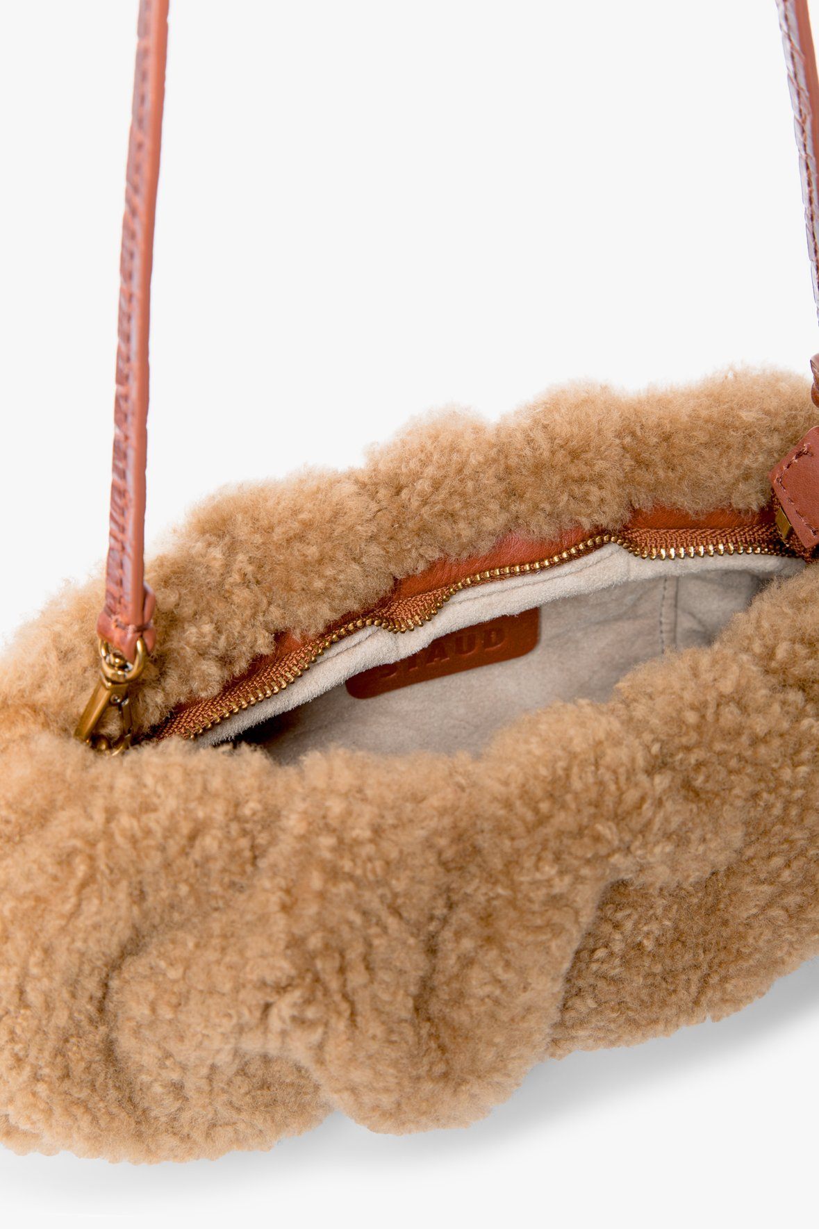 Image BEAN SHEARLING BAG | NATURAL 8 of 9 and Clicking this image will trigger a zoom pop-up