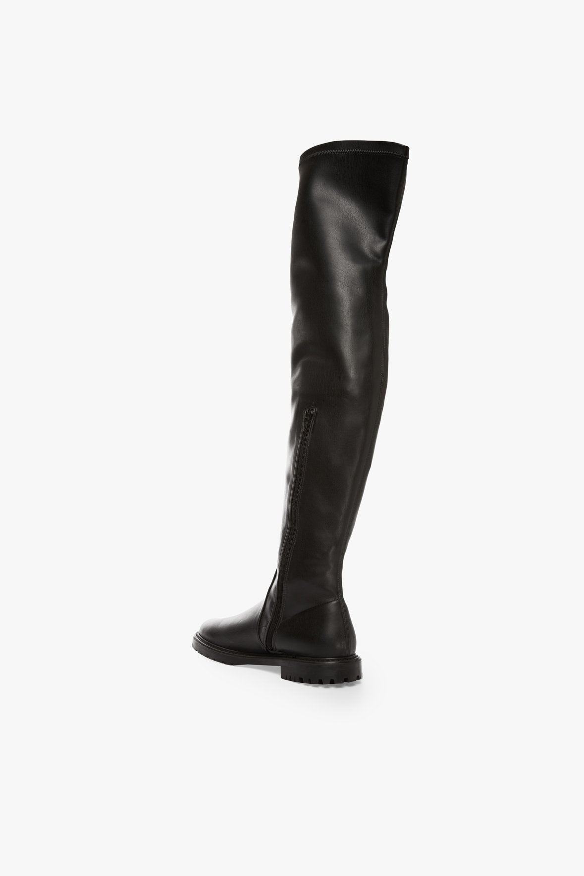 Image BELLE BOOT | BLACK VEGAN LEATHER 5 of 6 and Clicking this image will trigger a zoom pop-up