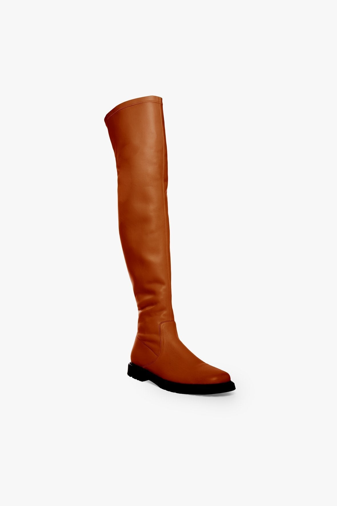 Image BELLE BOOT | TAN VEGAN LEATHER 1 of 6 and Clicking this image will trigger a zoom pop-up