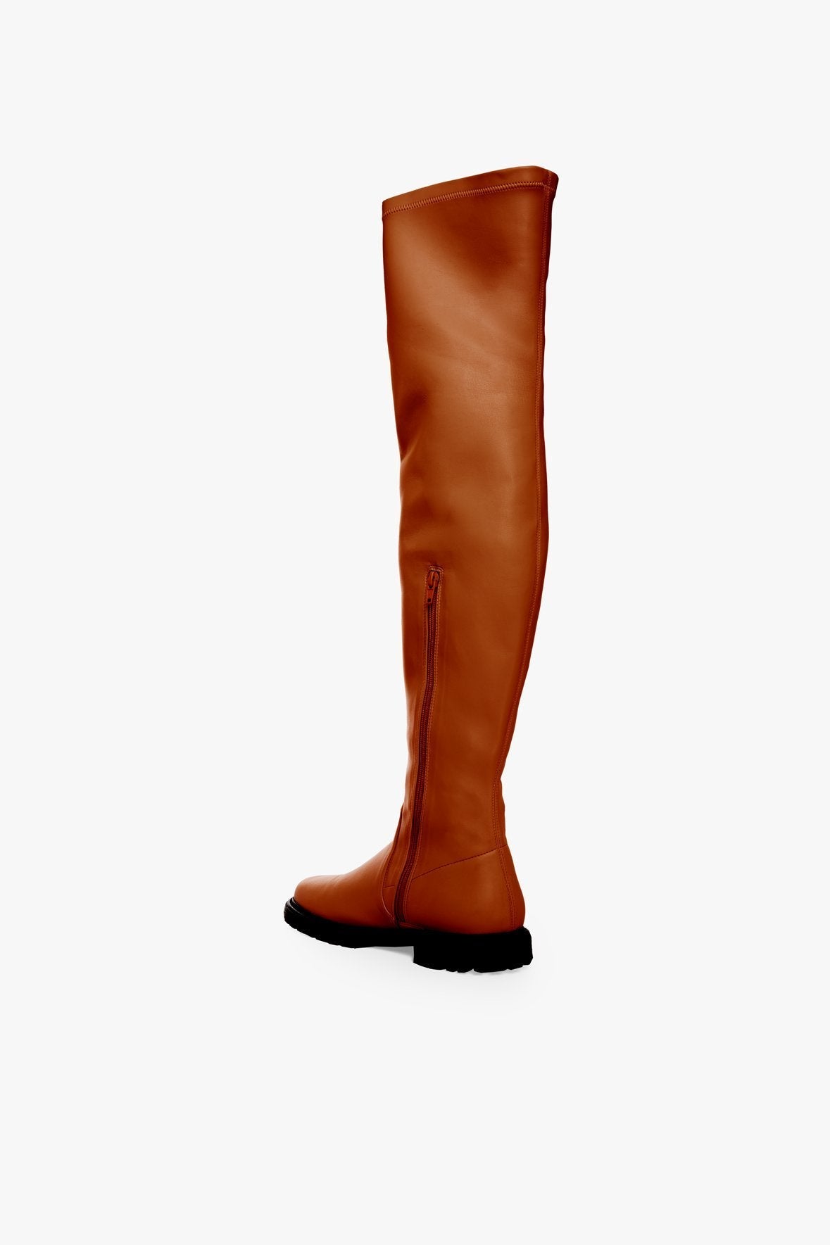 Image BELLE BOOT | TAN VEGAN LEATHER 5 of 6 and Clicking this image will trigger a zoom pop-up