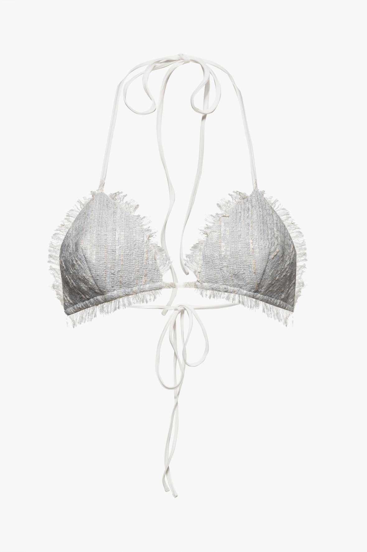 Image BIKINI TWEED TOP | FOG 6 of 6 and Clicking this image will trigger a zoom pop-up