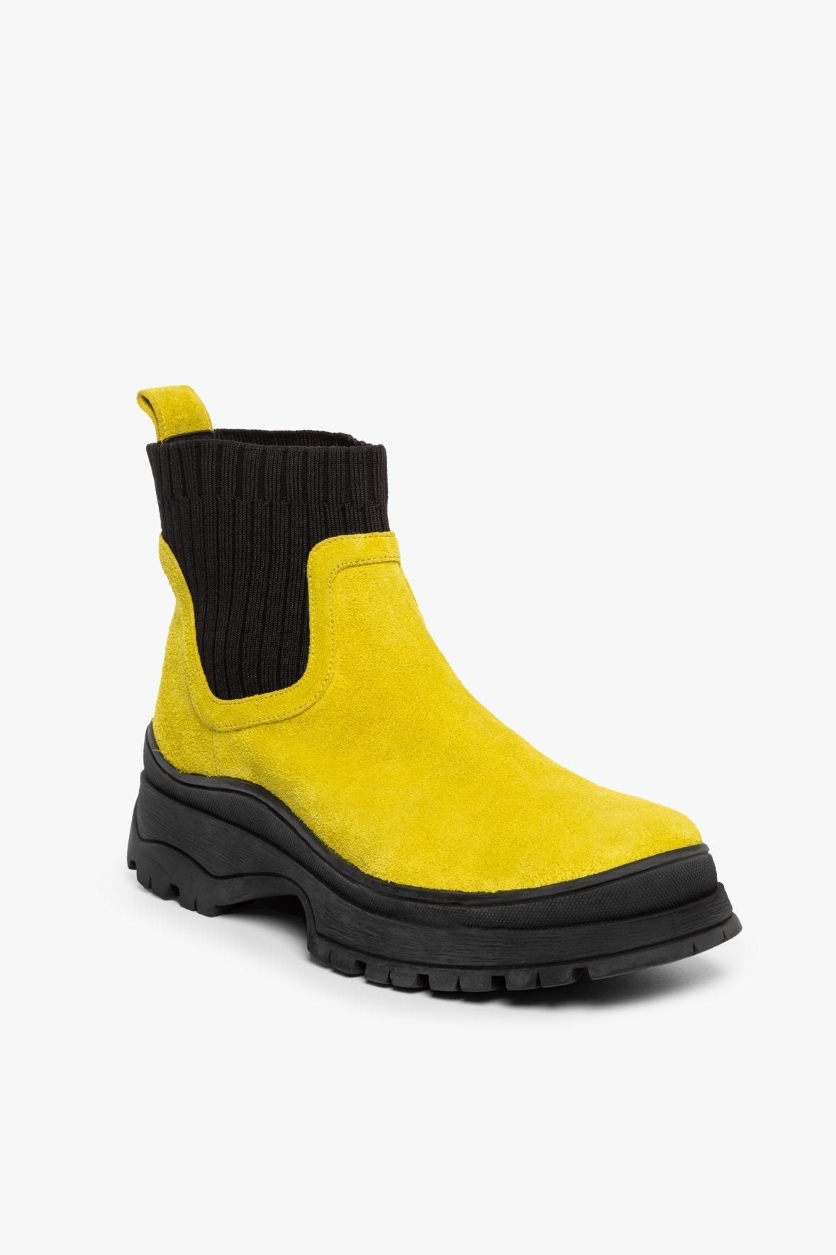 Image BOW BOOT | CHARTREUSE BLACK 1 of 6 and Clicking this image will trigger a zoom pop-up