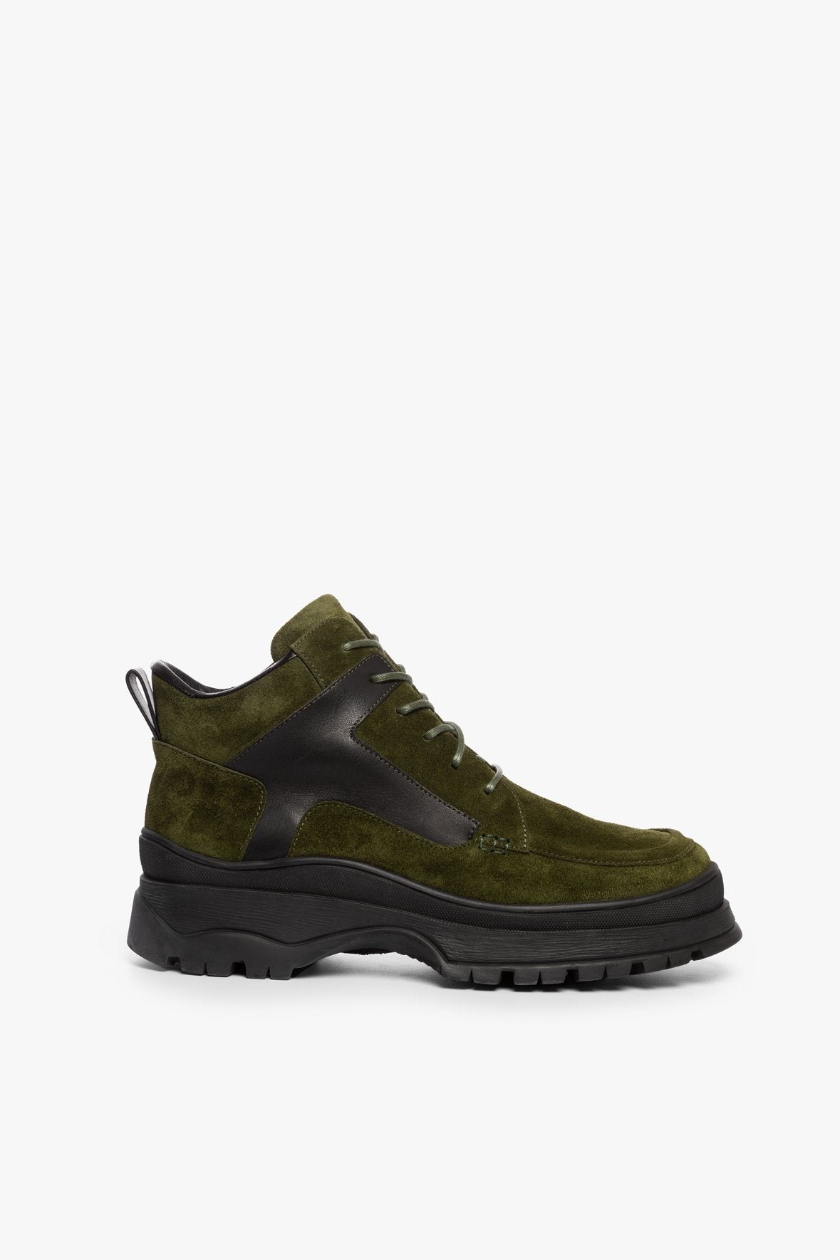 Image ROCKY BOOT | OLIVE SUEDE 3 of 6 and Clicking this image will trigger a zoom pop-up