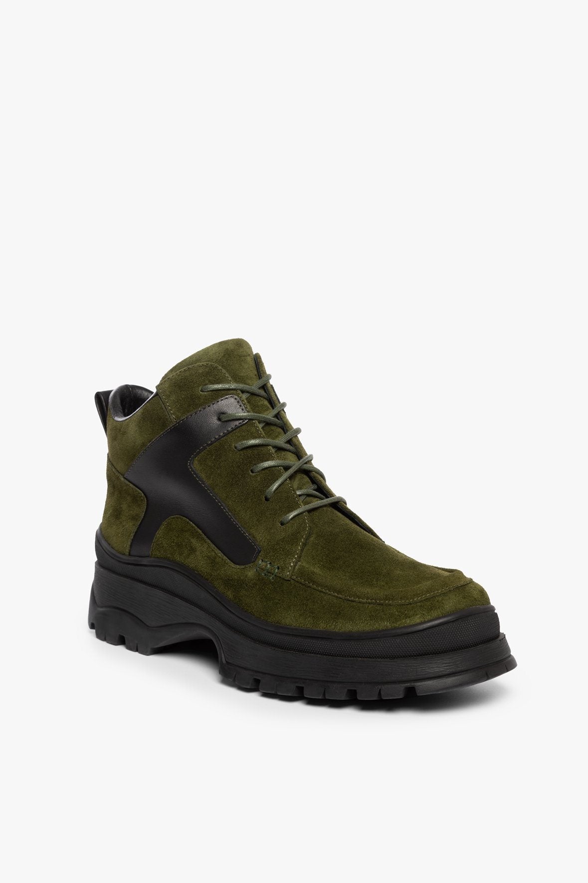 Image ROCKY BOOT | OLIVE SUEDE 1 of 6 and Clicking this image will trigger a zoom pop-up