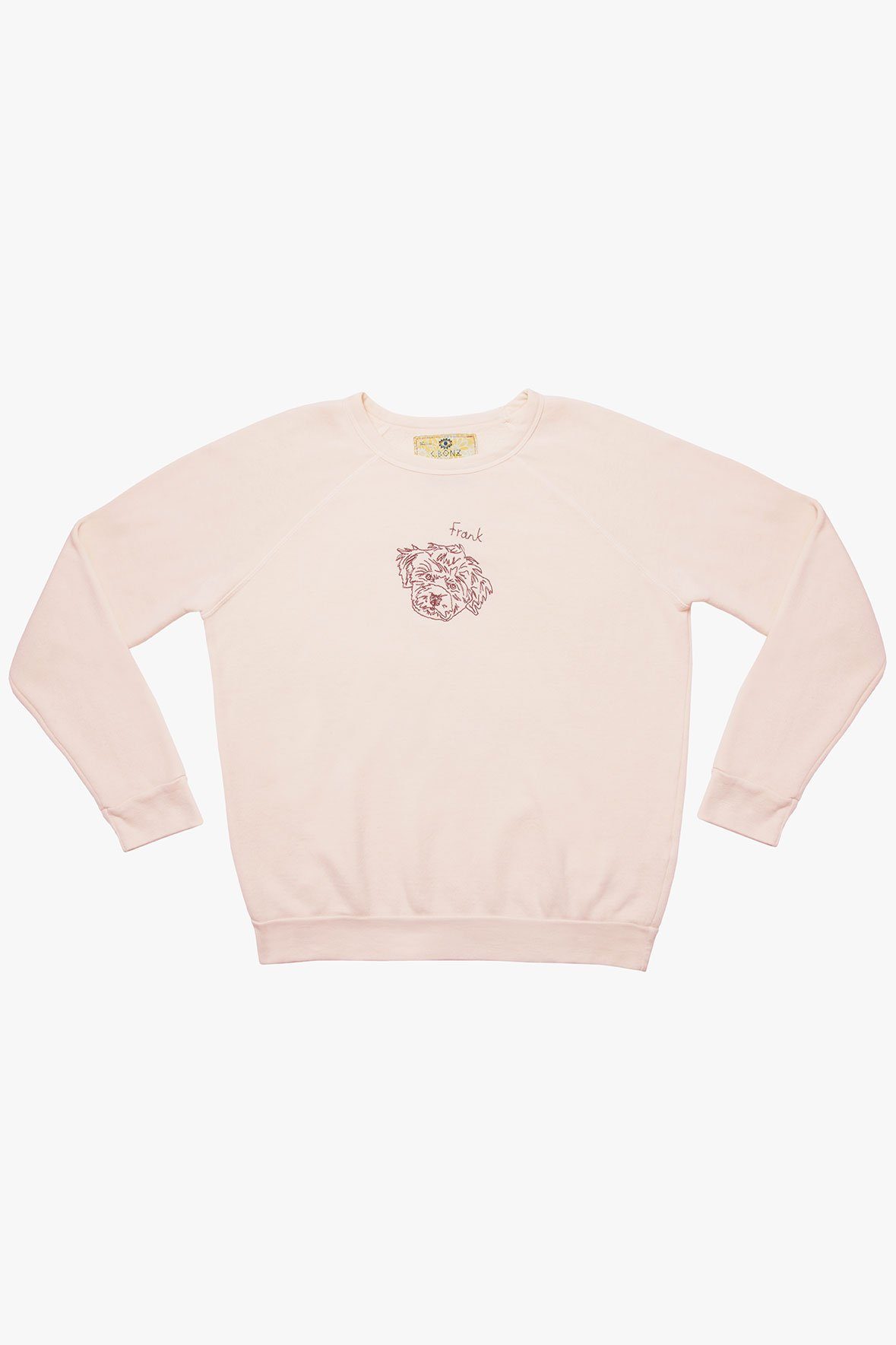 Image STAUD x C.BONZ CUSTOM SWEATSHIRT | LIGHT PINK 10 of 14 and Clicking this image will trigger a zoom pop-up