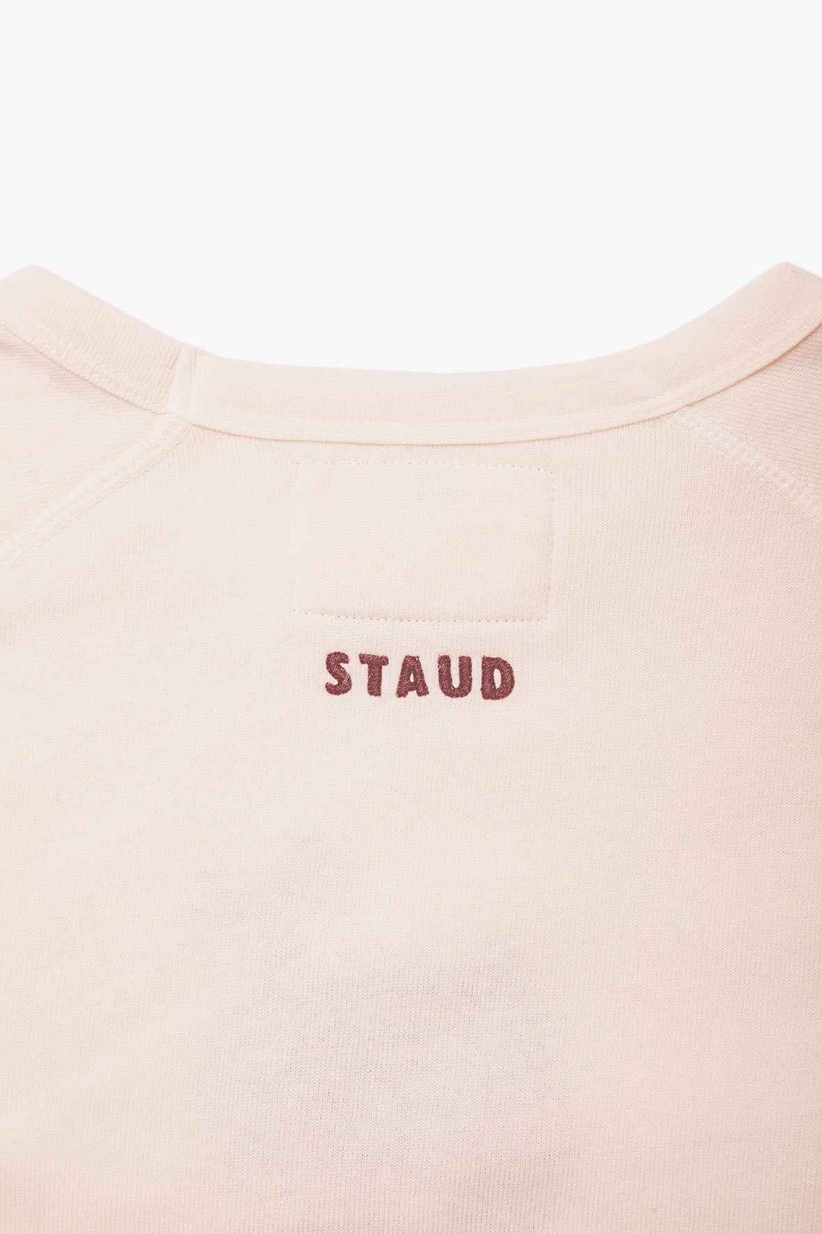 Image STAUD x C.BONZ CUSTOM SWEATSHIRT | LIGHT PINK 13 of 14 and Clicking this image will trigger a zoom pop-up