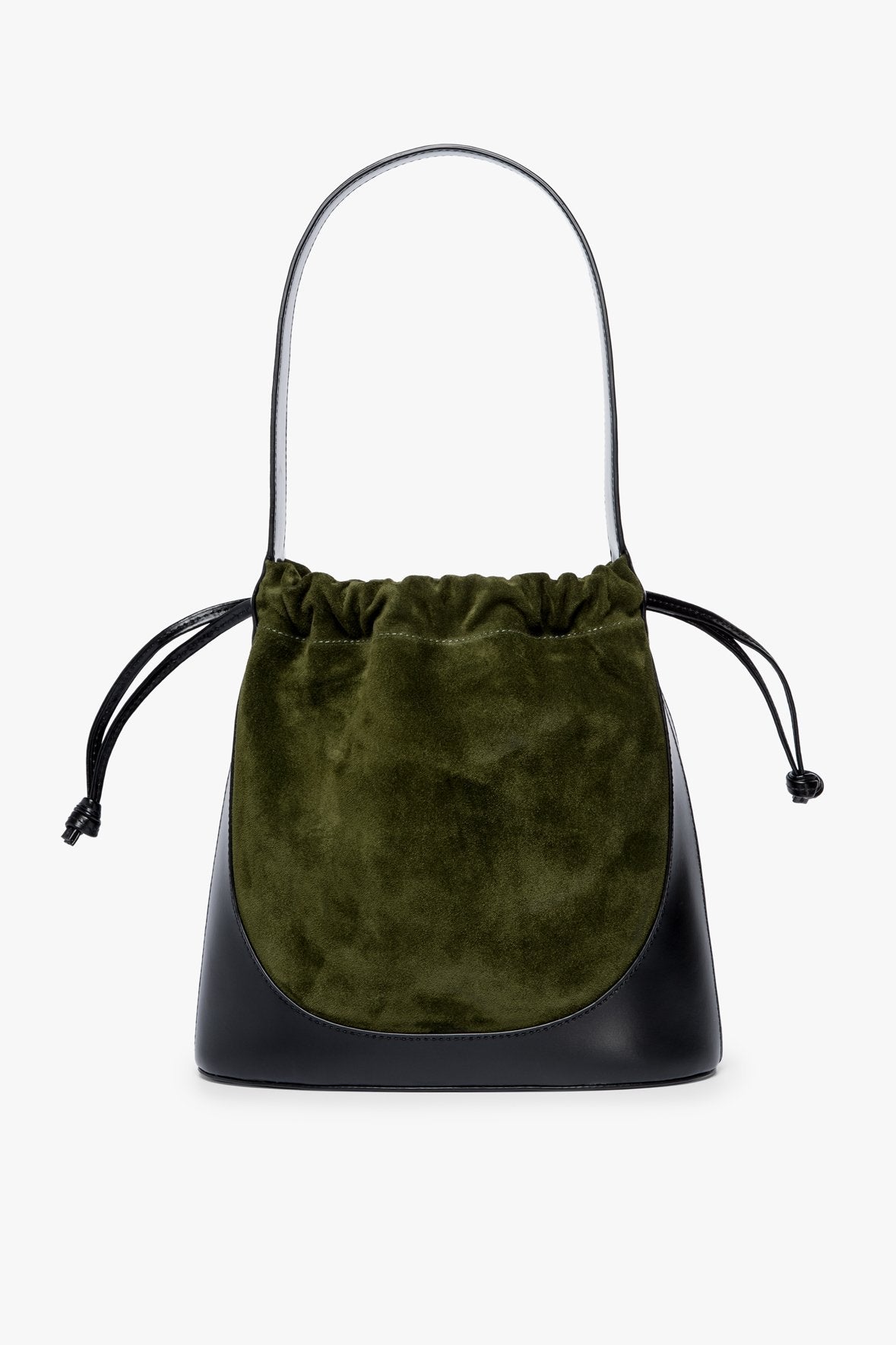 Image CINCH BUCKET BAG | BLACK OLIVE 1 of 7 and Clicking this image will trigger a zoom pop-up