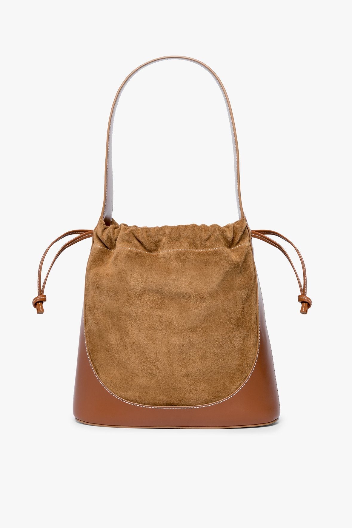 Image CINCH BUCKET BAG | TAN 1 of 7 and Clicking this image will trigger a zoom pop-up