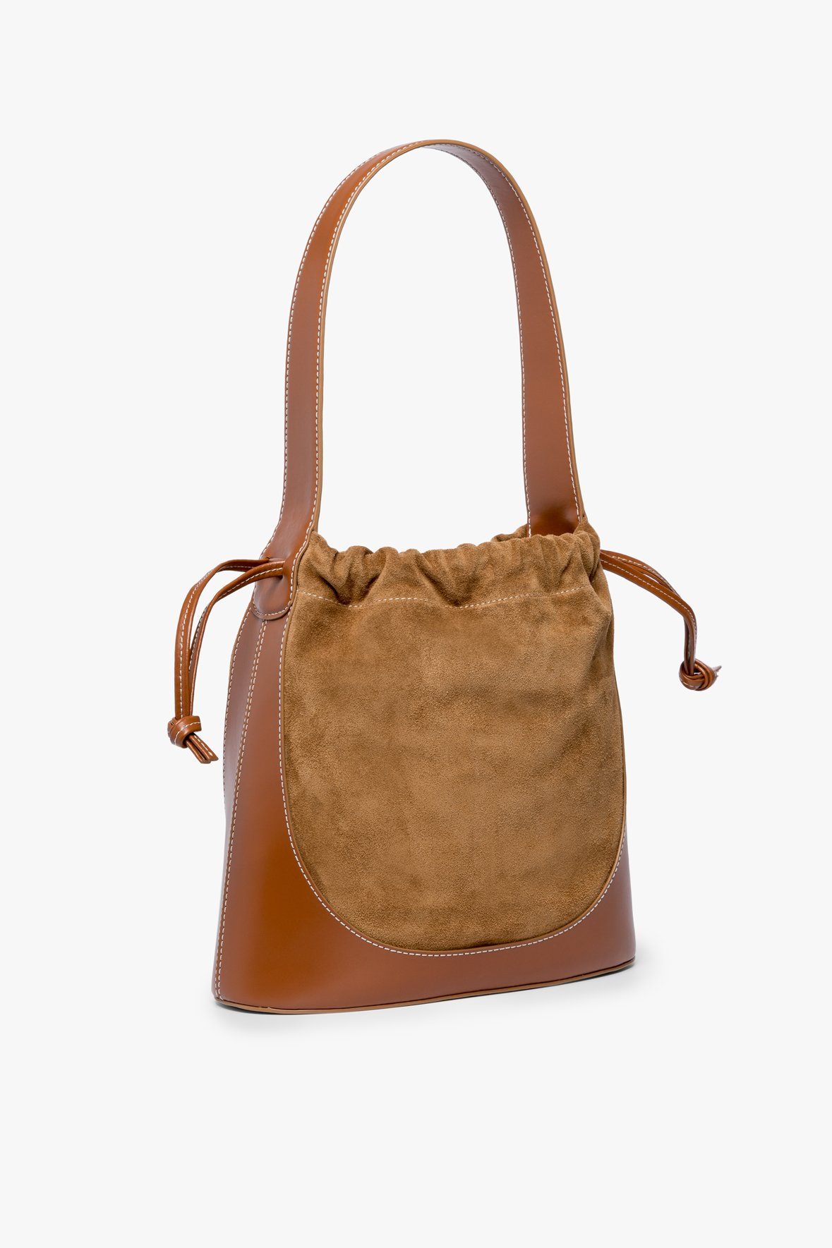 Image CINCH BUCKET BAG | TAN 3 of 7 and Clicking this image will trigger a zoom pop-up