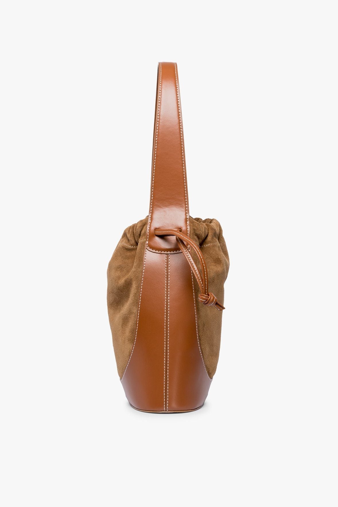 Image CINCH BUCKET BAG | TAN 4 of 7 and Clicking this image will trigger a zoom pop-up