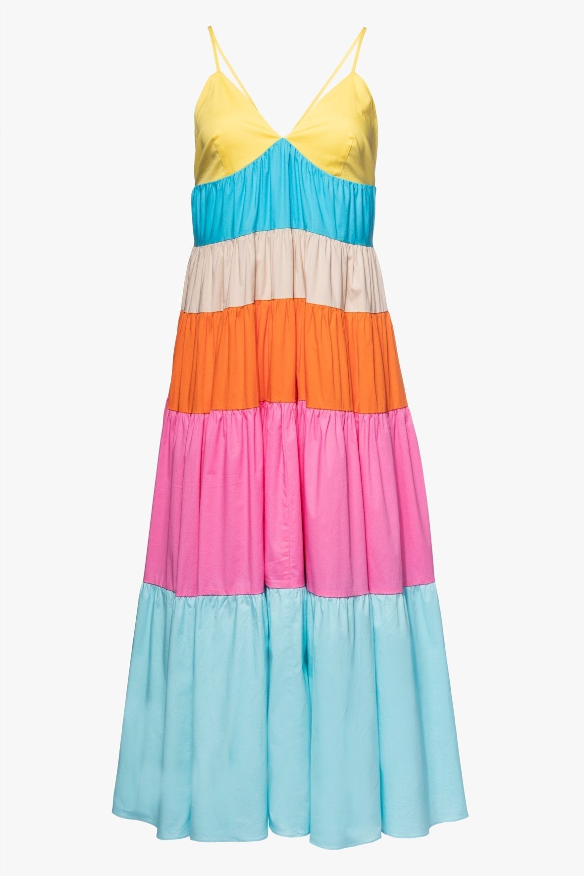 Image CLEO DRESS | TURQUOISE MULTI 7 of 7 and Clicking this image will trigger a zoom pop-up