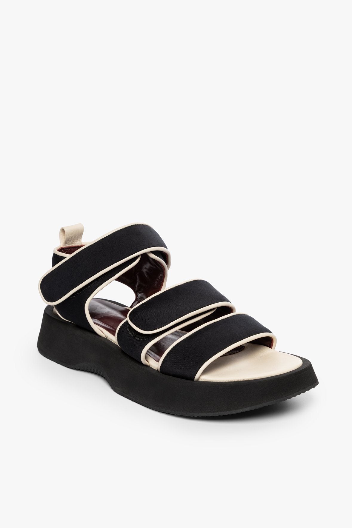 Image CREW SANDAL | BLACK WHITE 1 of 6 and Clicking this image will trigger a zoom pop-up