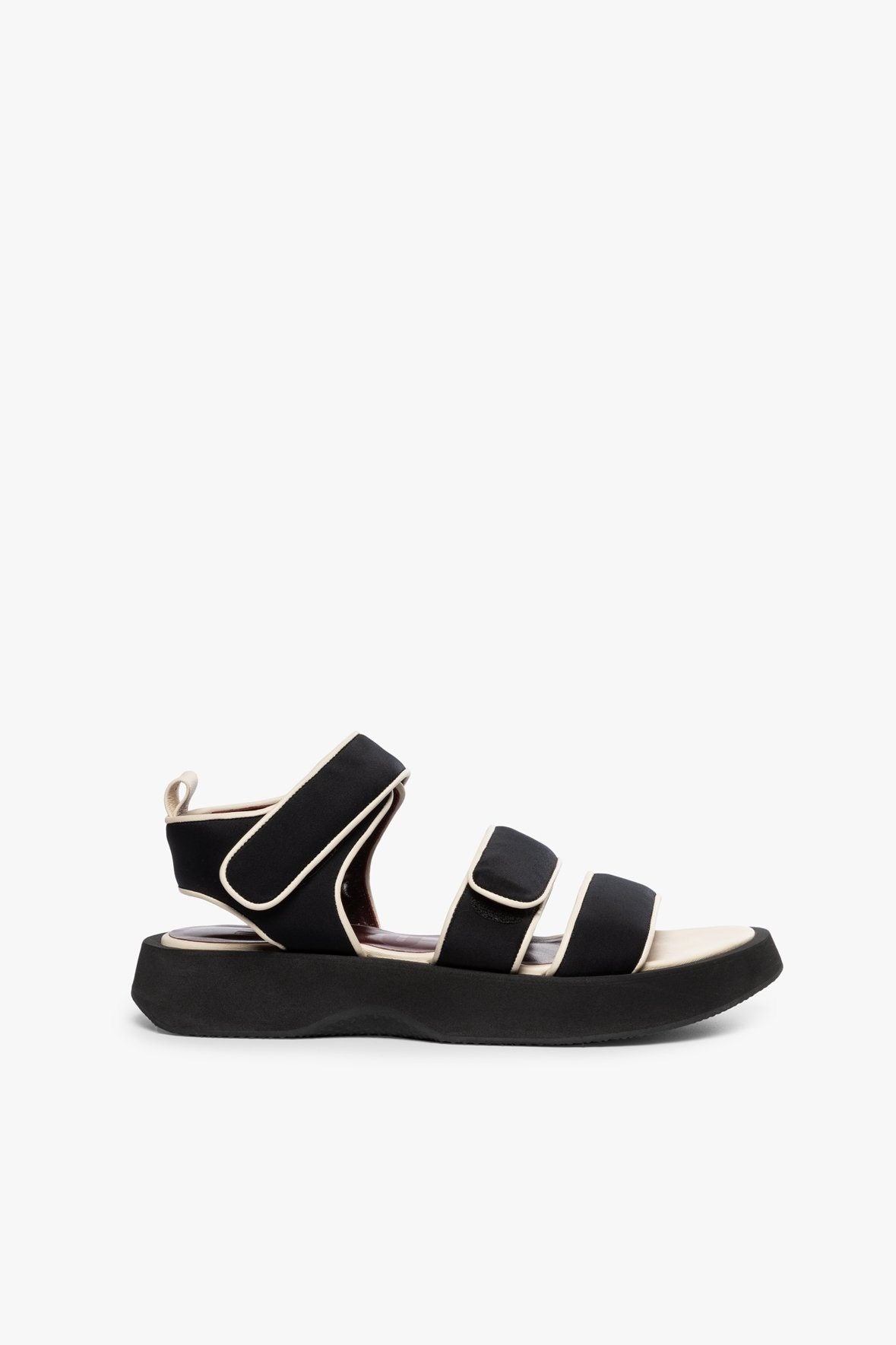 Image CREW SANDAL | BLACK WHITE 3 of 6 and Clicking this image will trigger a zoom pop-up