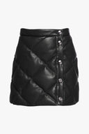 Image DICE SKIRT | BLACK VEGAN LEATHER 8 of 8