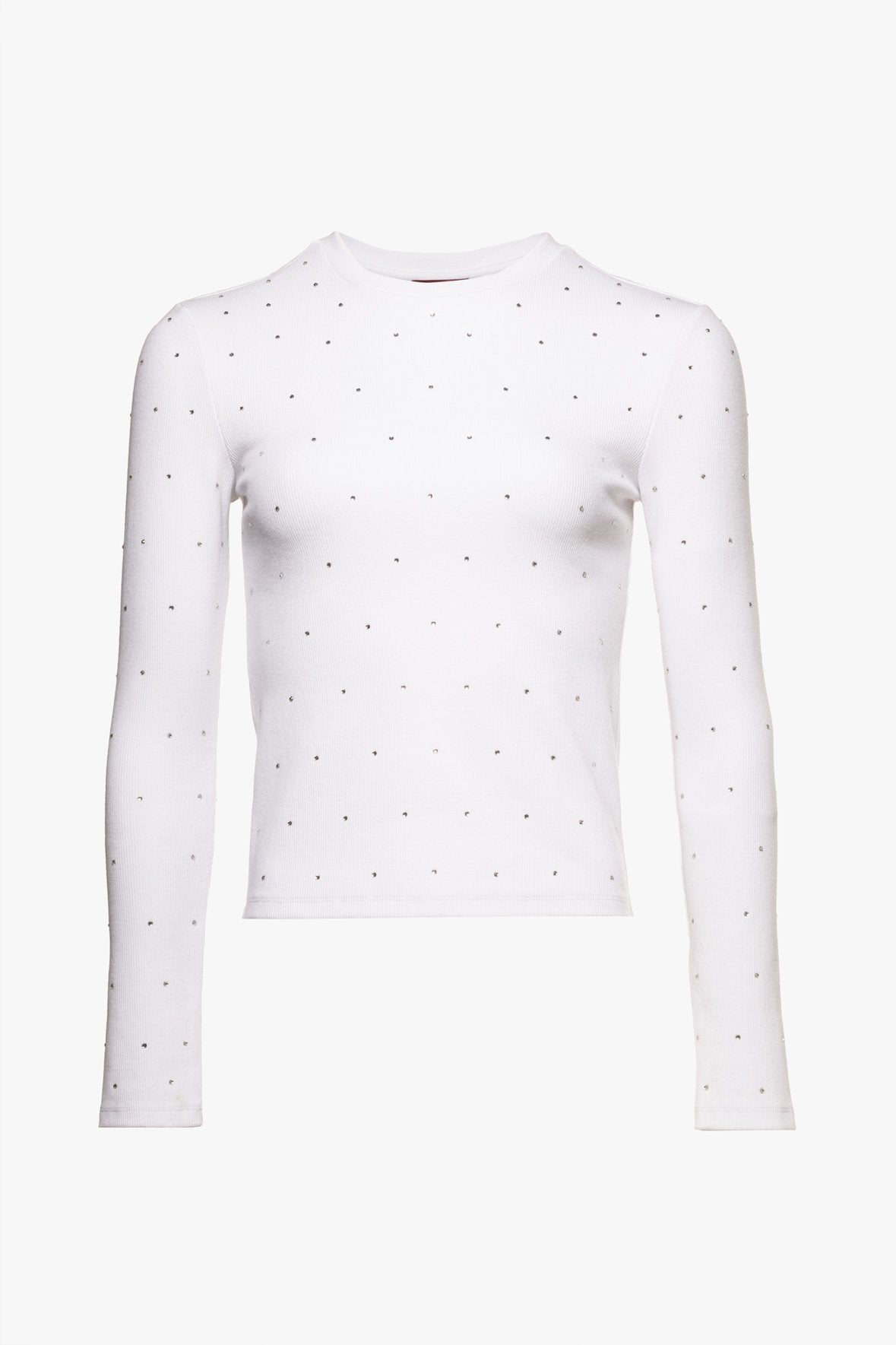 Image ELBA RHINESTONE TOP | WHITE 7 of 7 and Clicking this image will trigger a zoom pop-up