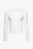 Image ELBA RHINESTONE TOP | WHITE 7 of 7