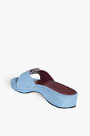 Image ERIN SANDAL | LIGHT WASH DENIM 4 of 5