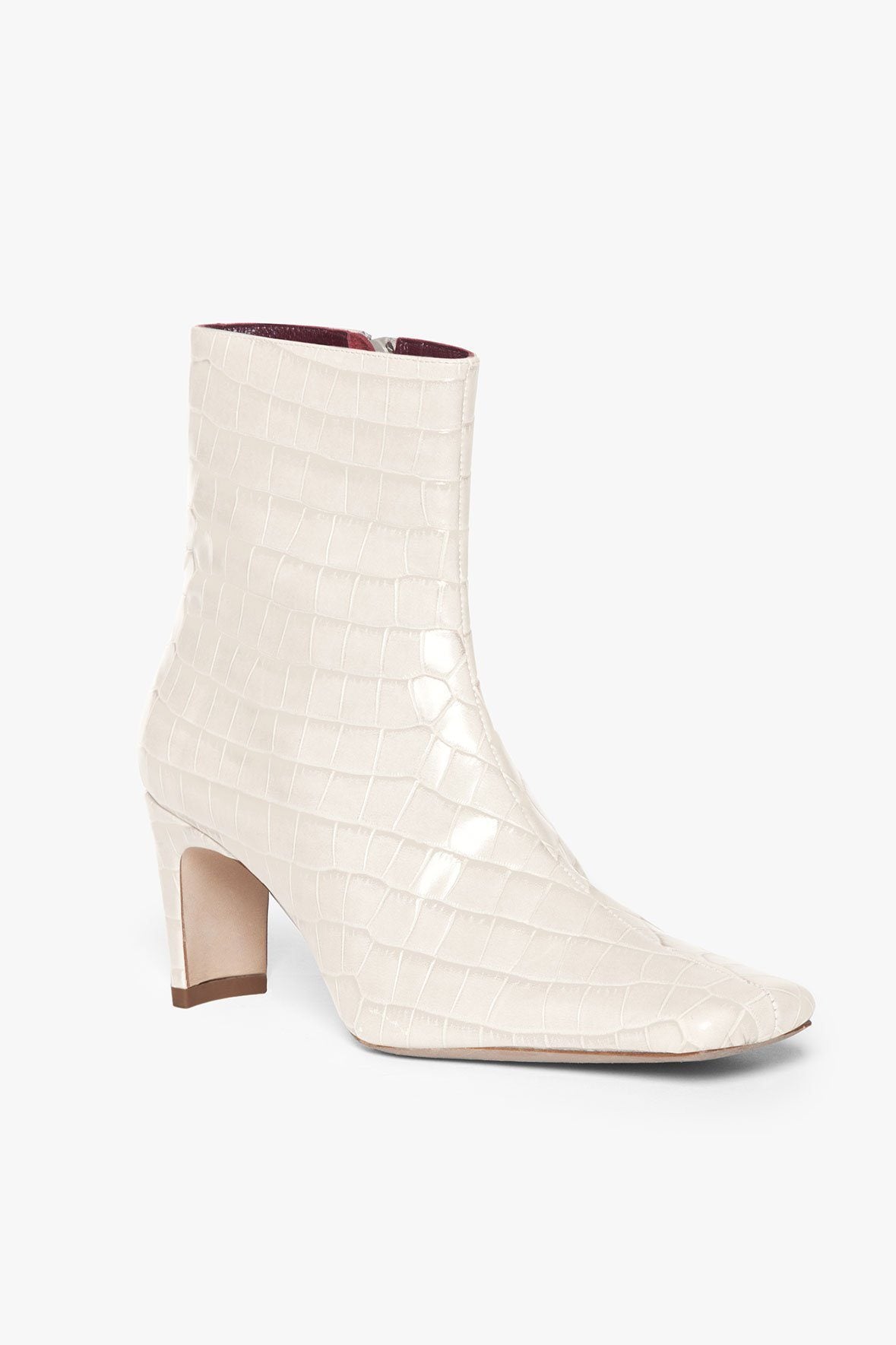 Image EVA BOOT | CREAM CROC EMBOSSED 3 of 6 and Clicking this image will trigger a zoom pop-up